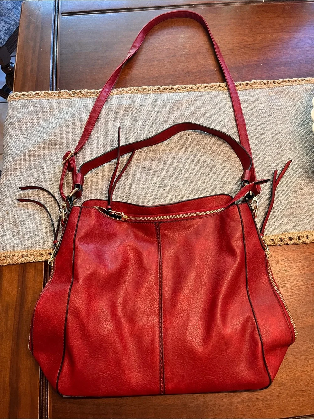 Soft red bag